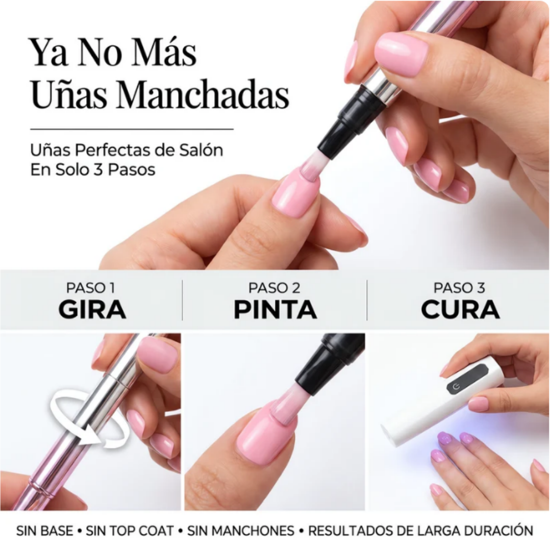 Uñas Perfectas de Salón en 3 Pasos